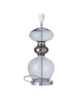 Ebb & Flow Futura Lampefod - Deep Blue - Sølv base