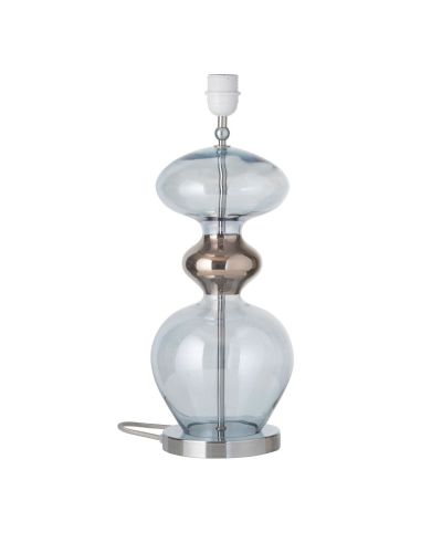 Ebb & Flow Futura Lampefod - Topaz blå - Sølv base