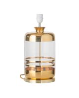 Ebb & Flow Pillar Lampefod - Klar/Guld - Guld base