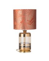 Ebb & Flow Pillar Lampefod - Røgfarvet/Guld m/ SH101027 lampeskærm
