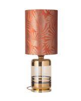 Ebb & Flow Pillar Lampefod - Røgfarvet/Guld m/ SH101059 lampeskærm