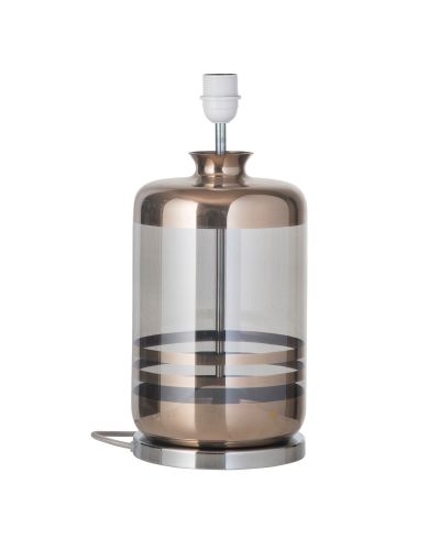 Ebb & Flow Pillar Lampefod - Grå/Platinium - Sølv base