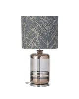 Ebb & Flow Pillar Lampefod - Grå/Platinium m/ SH101020 lampeskærm