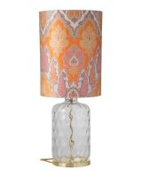 Ebb & Flow Pillar Lampefod - Klar Dimples m/ SH101064 lampeskærm