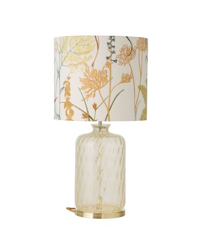 Ebb & Flow Pillar Lampefod - Alabaster Dimples - Guld base