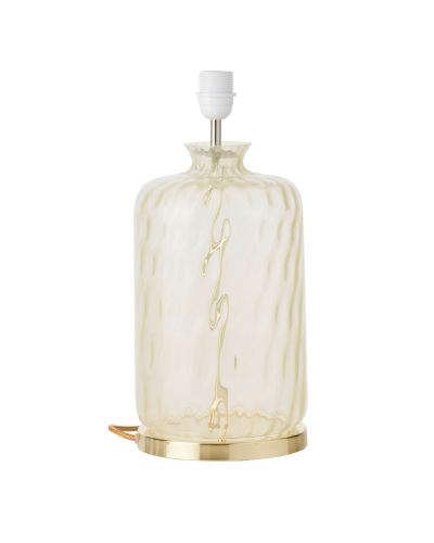 Ebb & Flow Pillar Lampefod - Alabaster Dimples - Guld base