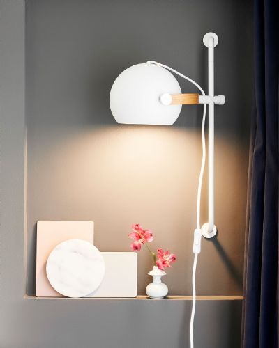 Halo Design DC Væglampe - Hvid - Ø18 - Long