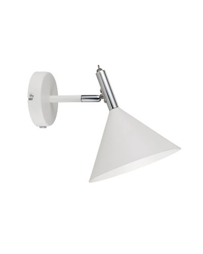 Halo Design Nysø Væglampe - Hvid/Krom