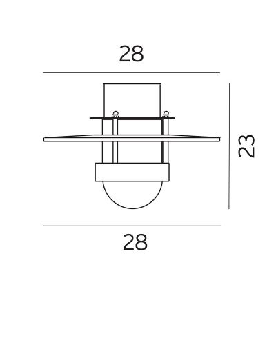 Norlys Bergen Loftlampe - Udendørs - Sort
