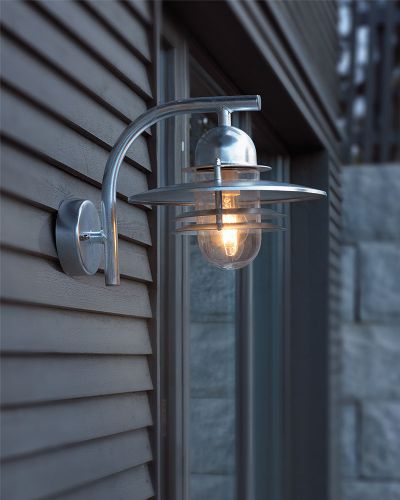 Norlys Oslo Væglampe - Galvaniseret