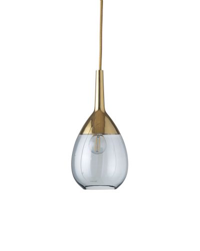 Ebb & Flow Lute, 14cm Topaz blå/Guld