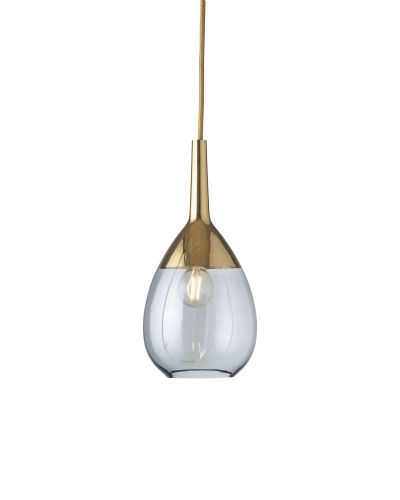 Ebb & Flow Lute, 14cm Topaz blå/Guld