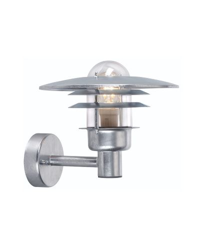 Norlys Larvik Væglampe - Galvaniseret