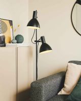 Baltimore Gulvlampe - 2 arm - Sort
