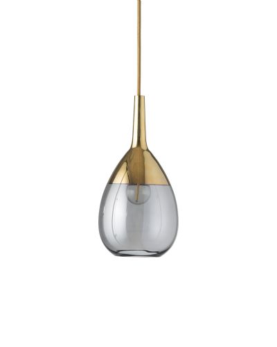 Ebb & Flow Lute, 14cm Røgfarvet grå/Guld