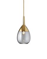 Ebb & Flow Lute, 14cm Røgfarvet grå/Guld