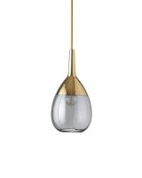 Ebb & Flow Lute, 14cm Røgfarvet grå/Guld