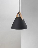 Nordlux Strap 16 - Sort m/ brun rem