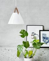 Nordlux Strap 27 - Opal m/ brun rem