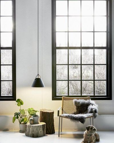 Nordlux Strap 27 - Sort m/ brun rem