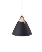 Nordlux Strap 27 - Sort m/ brun rem