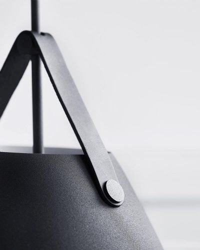 Nordlux Strap 36 - Sort m/ brun rem