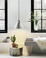 Nordlux Strap 36 - Børstet stål m/ sort rem