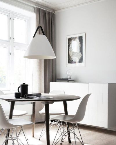 Nordlux Strap 36 - Hvid m/ brun rem