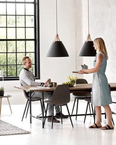 Nordlux Strap 48 - Sort m/ brun rem