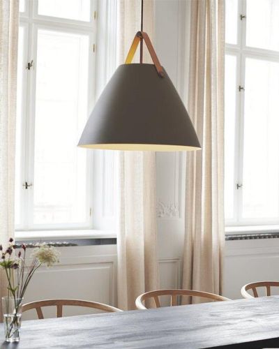 Nordlux Strap 48 - Beige m/ brun rem