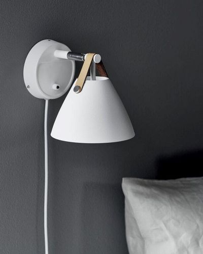 Nordlux Strap 15 - Hvid m/ sort rem