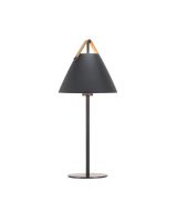 Nordlux Strap Bordlampe - Sort m/ brun rem