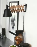 Halo Design Vintage Væglampe - Sort/Valnød