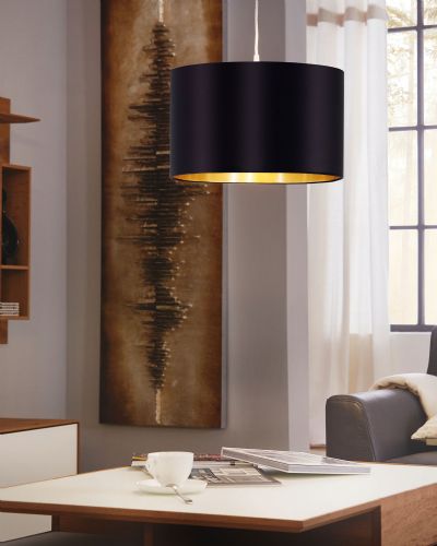 Eglo Maserlo Pendel Ø38 - Sort/Guld