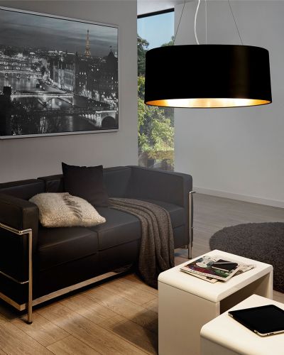 Eglo Maserlo Bordlampe Ø23 - Sort/Guld