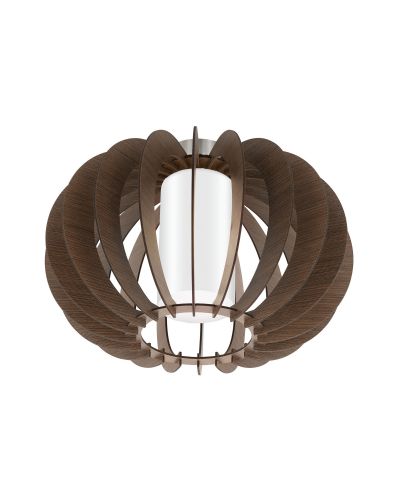 Eglo Stellato 3 Loftslampe Ø40 - Opal/nød