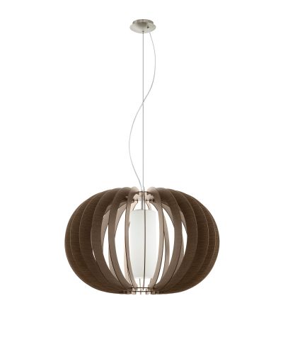 Eglo Stellato 3 Pendel Ø70 - Opal/nød