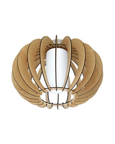 Eglo Stellato 1 Loftslampe Ø40 - Opal/ahorn