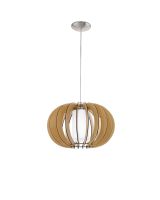 Eglo Stellato 1 Pendel Ø40 - Opal/ahorn