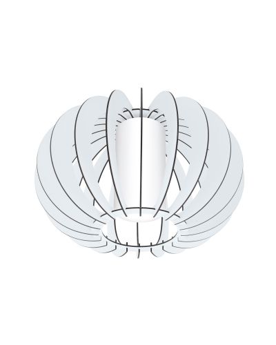 Eglo Stellato 2 Loftslampe Ø40 - Opal/hvid