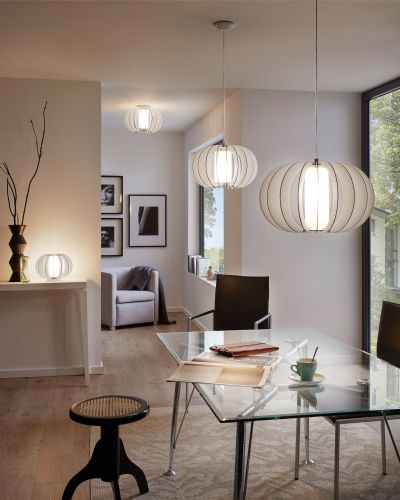 Eglo Stellato 2 Pendel Ø50 - Opal/hvid