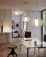 Eglo Stellato 2 Pendel Ø70 - Opal/hvid