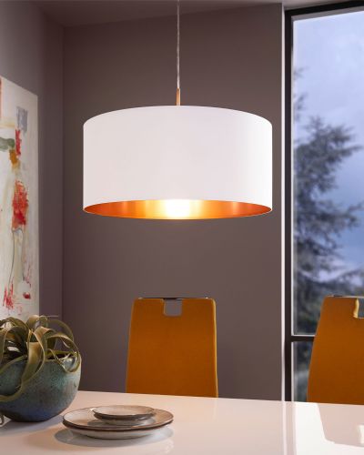 Eglo Pasteri Pendel Ø53 - Hvid/kobber