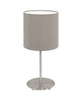 Eglo Pasteri Bordlampe 27cm  - Taupe