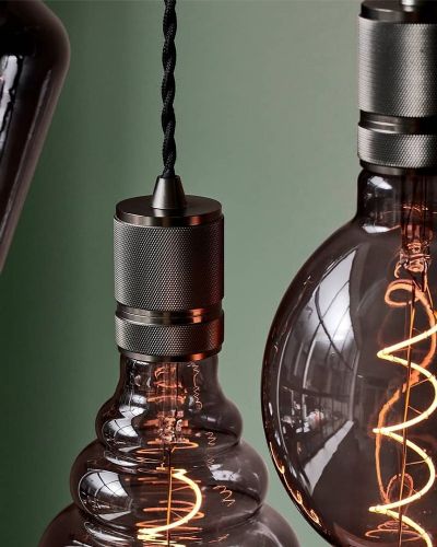 Halo Design E27 Fatning - Sort