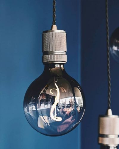 Halo Design E27 Fatning - Sølv