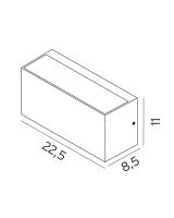 Norlys Asker Down LED Væglampe
