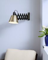 Halo Design Vintage Væglampe - Messing/Sort