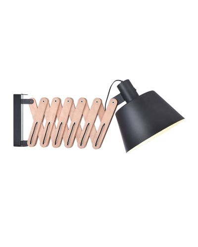 Halo Design Vintage XXL Væglampe - Sort/Valnød