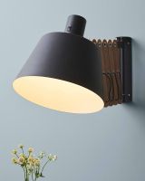 Halo Design Vintage XXL Væglampe - Sort/Valnød